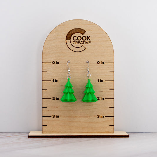 3D CHRISTMAS TREE EARRINGS