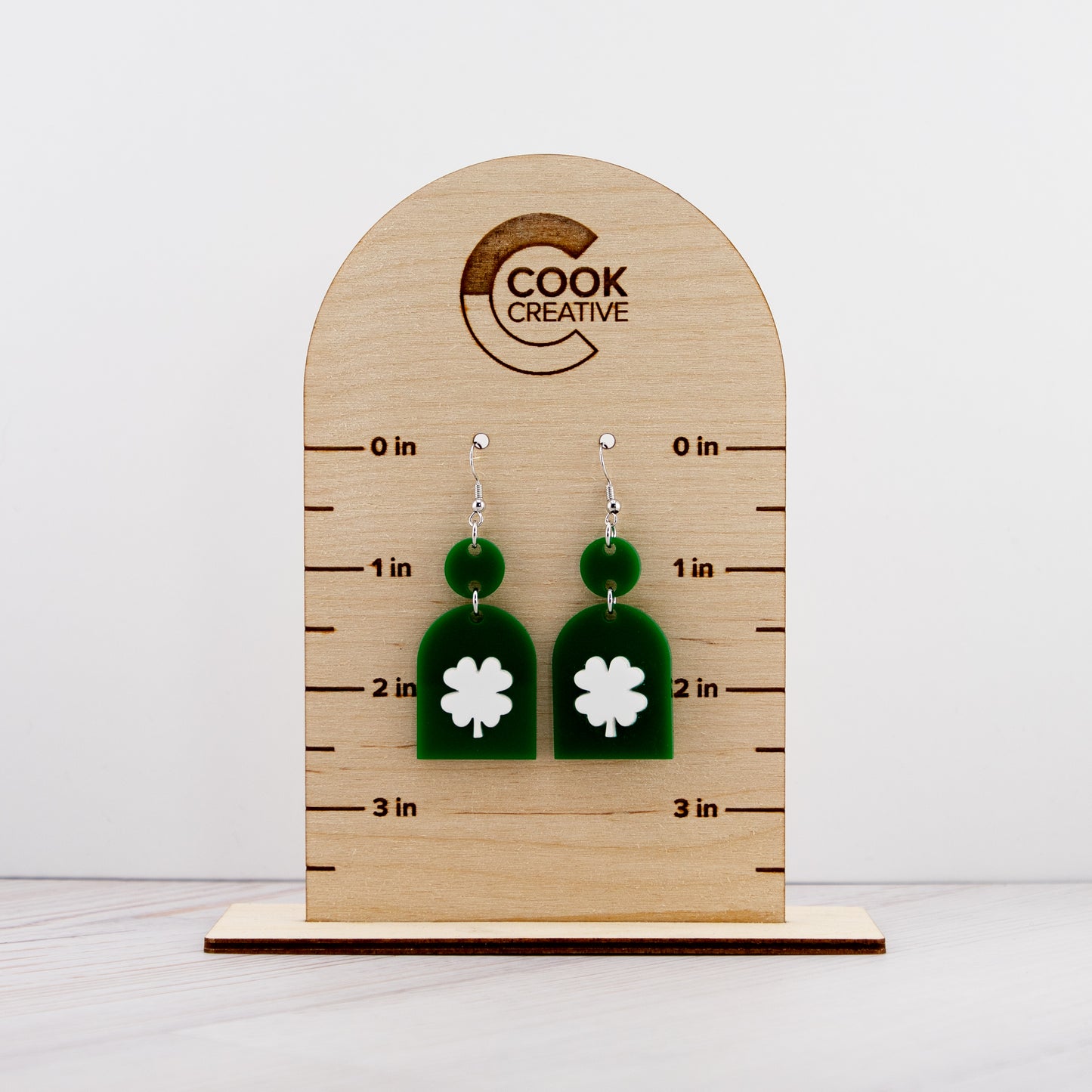 ARCHED CLOVER EARRINGS