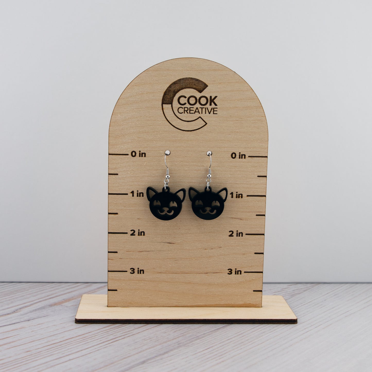 BLACK CAT EARRINGS - Cook Creative