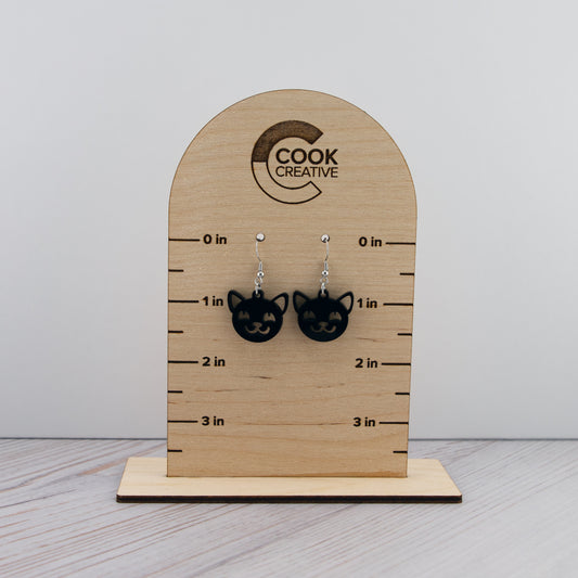 BLACK CAT EARRINGS - Cook Creative