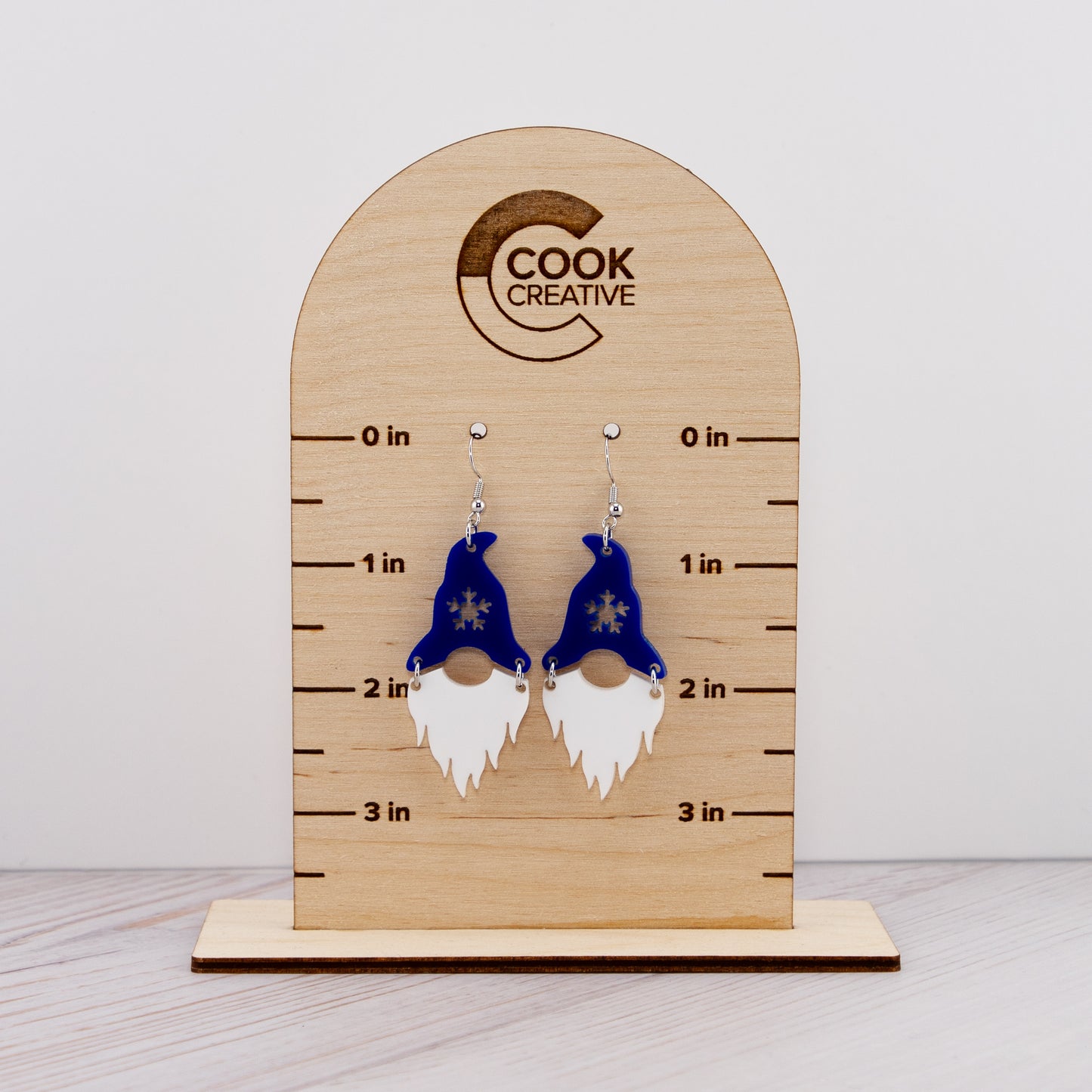 BLUE GNOME EARRINGS - Cook Creative
