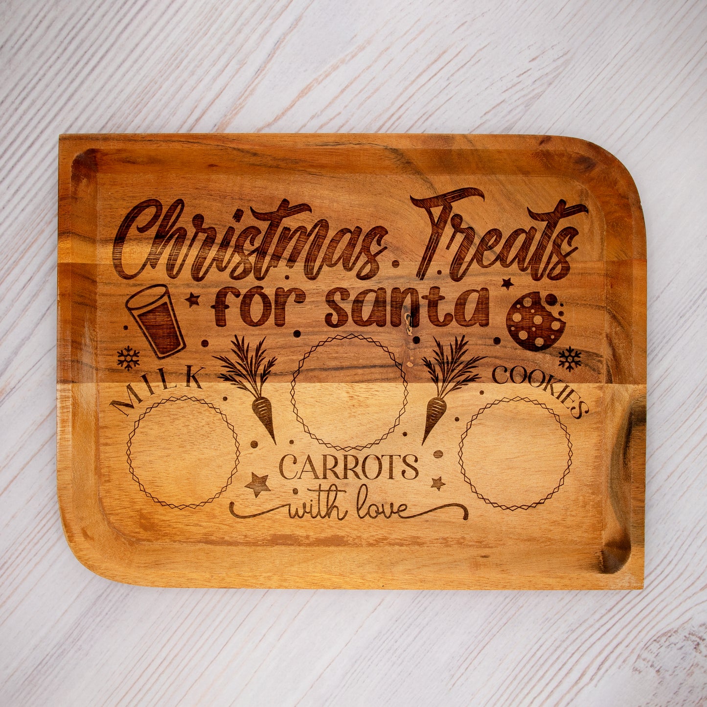 RECTANGLE CHRISTMAS SNACK TRAY