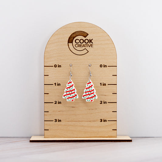 CHRISTMAS TREE CAKE EARRINGS