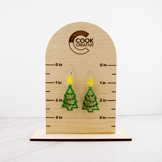 CHRISTMAS TREE EARRINGS - Cook Creative