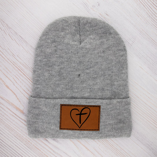 CROSS HEART SHERPA LINED BEANIE - Cook Creative