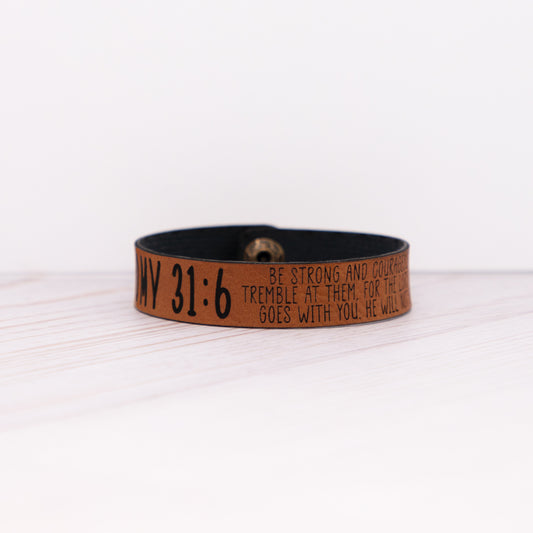 DEUTERONOMY 31:6 BRACELET - Cook Creative