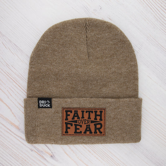FAITH OVER FEAR BEANIE - Cook Creative