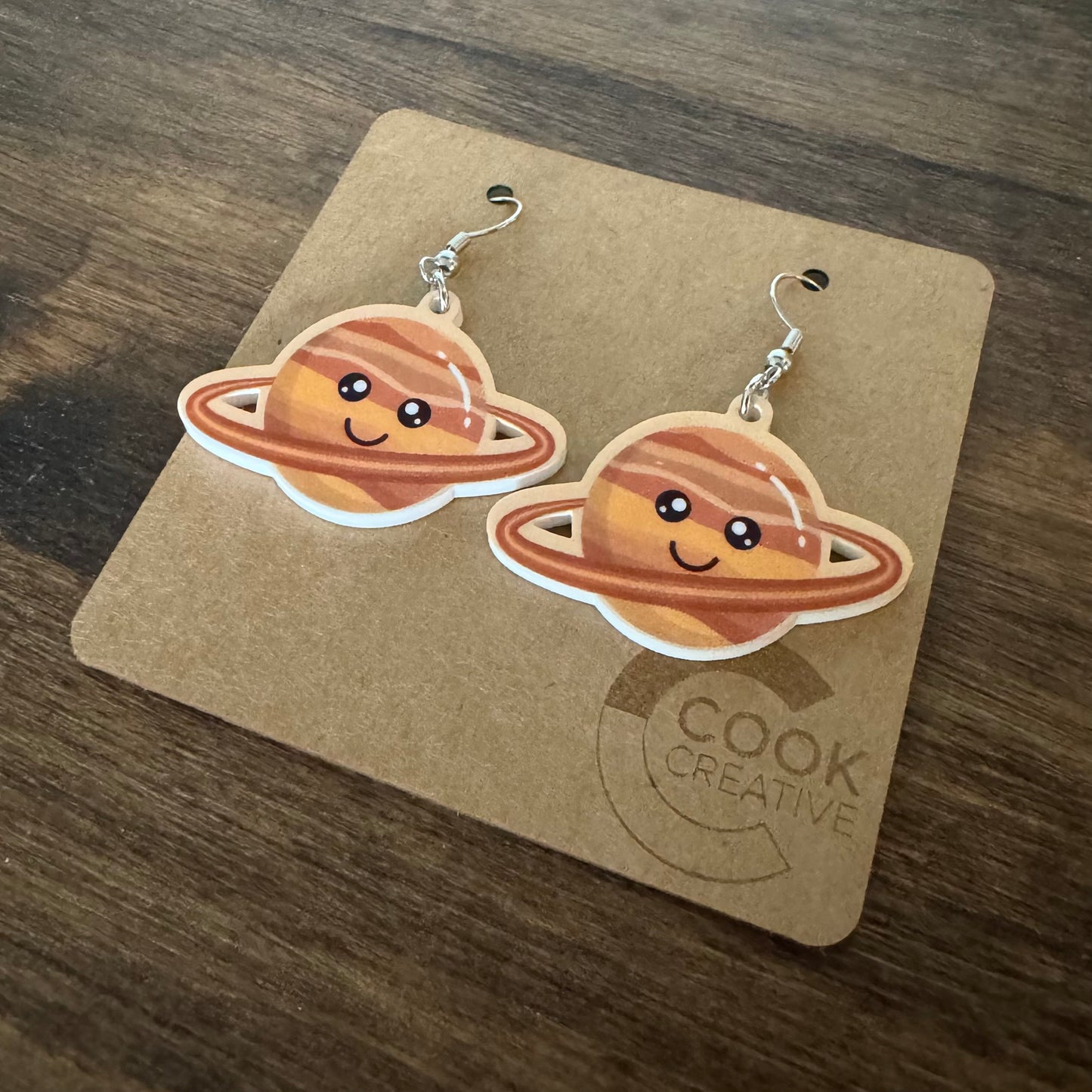 Saturn Planet Earrings