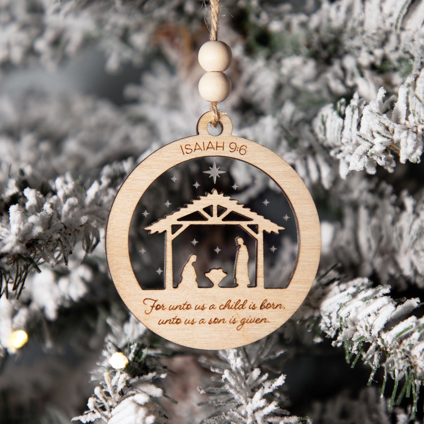 ISAIAH 9:6 NATIVITY ORNAMENT - Cook Creative