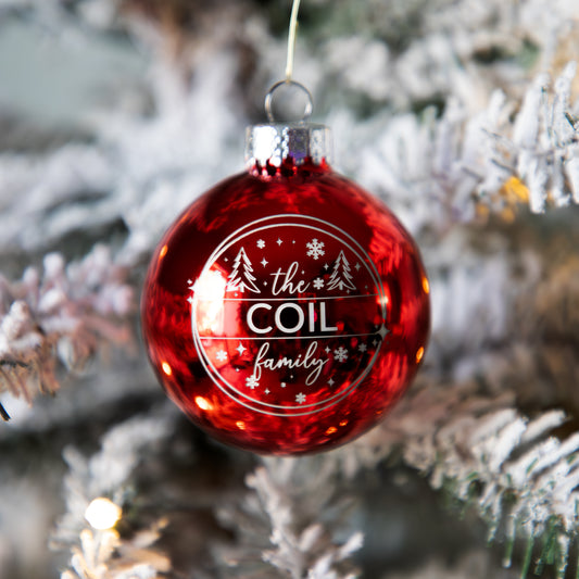PERSONALIZED GLASS BALL ORNAMENT - Cook Creative