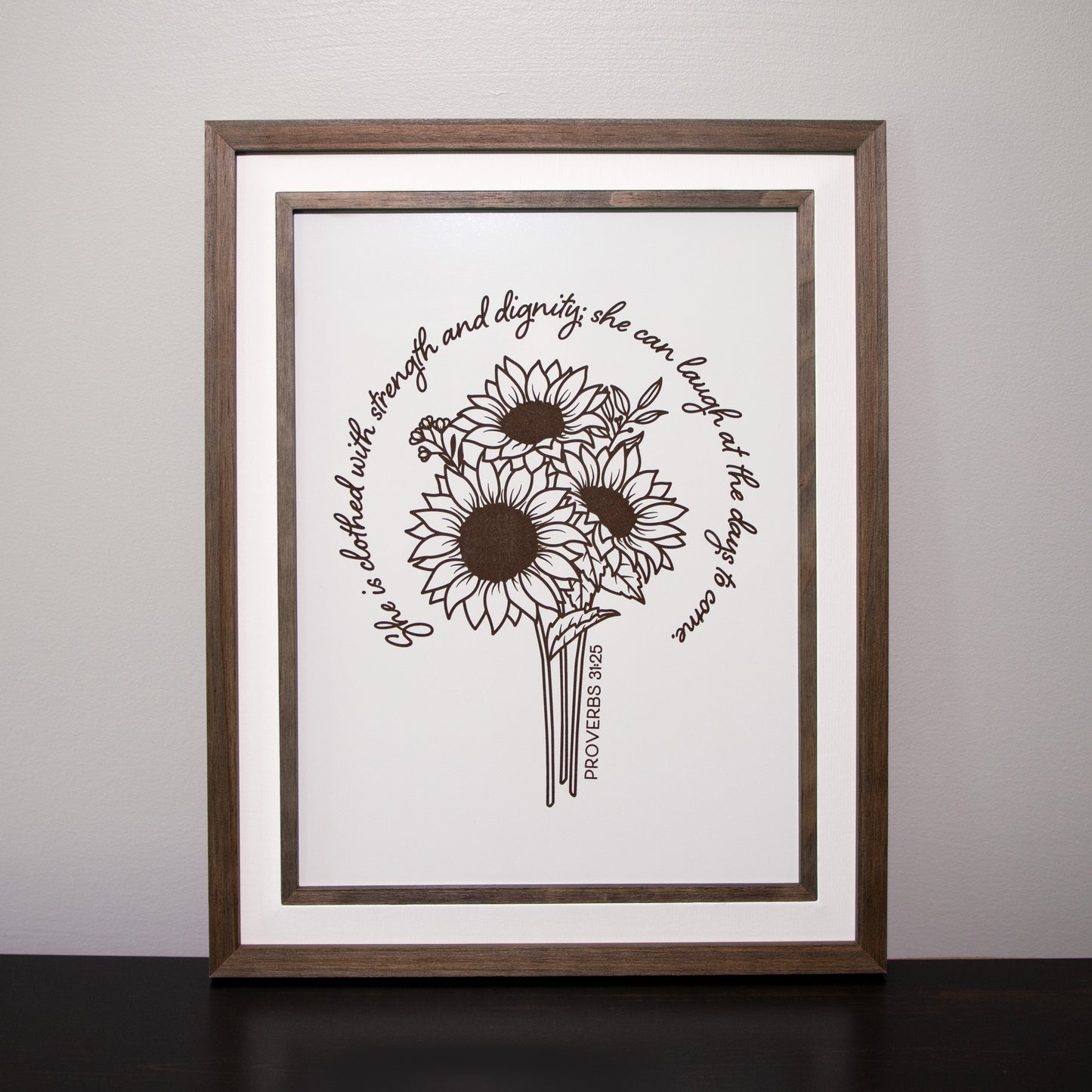 Proverbs 31:25 Frame - Cook Creative
