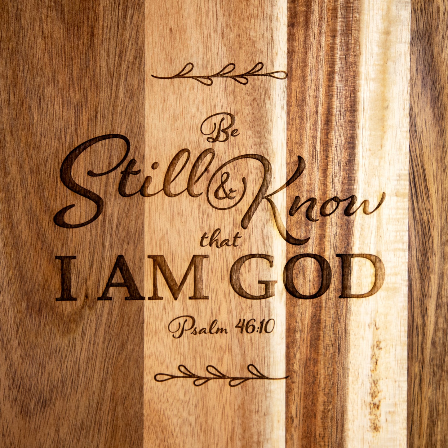 PSALM 46:10 CUTTING BOARD - Cook Creative