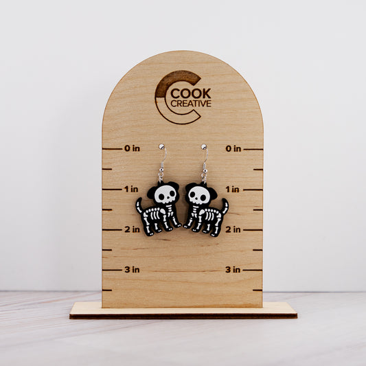 PUPPY SKELETON EARRINGS