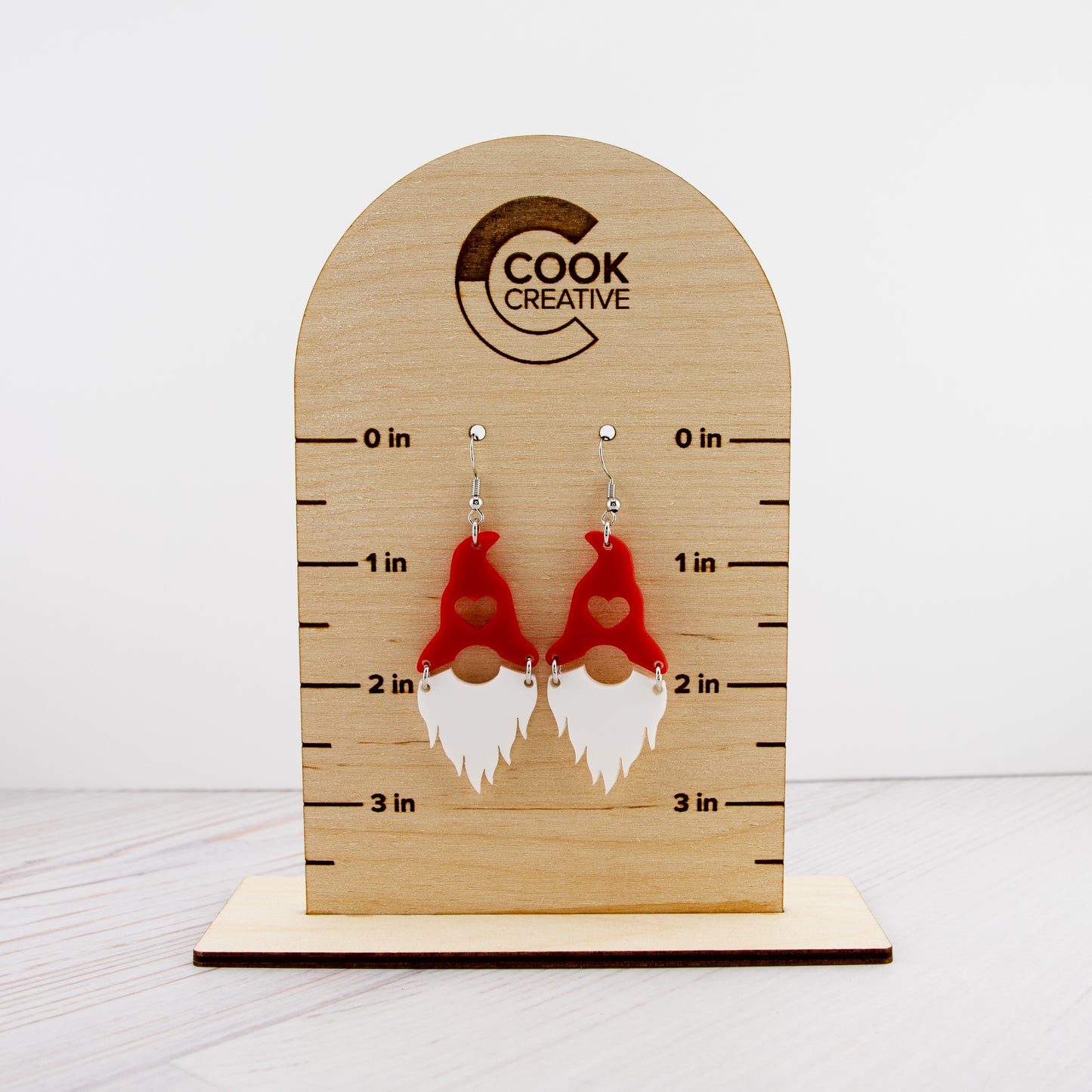 RED GNOME EARRINGS - Cook Creative