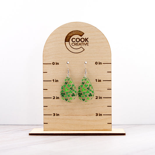 CLOVER TEARDROP EARRINGS