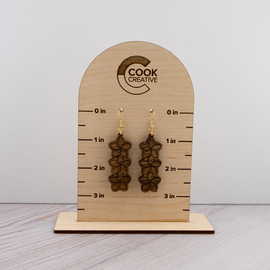 PLUMERIA ROW EARRINGS - Cook Creative