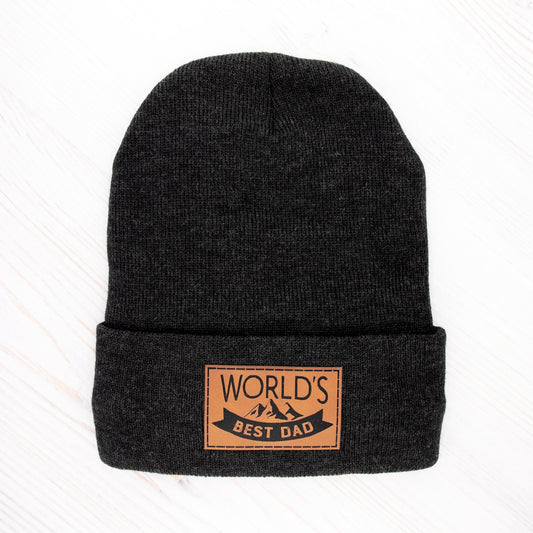 WORLD’S BEST DAD SHERPA LINED BEANIE - Cook Creative