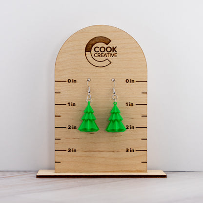 3D CHRISTMAS TREE EARRINGS
