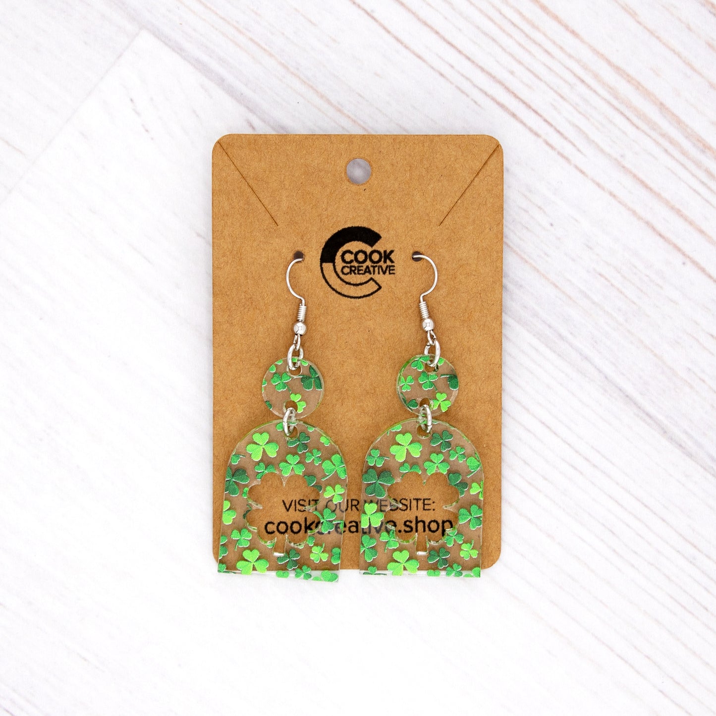 ARCHED CLOVER EARRINGS