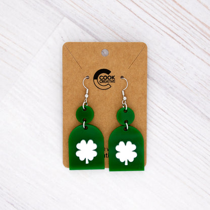 ARCHED CLOVER EARRINGS