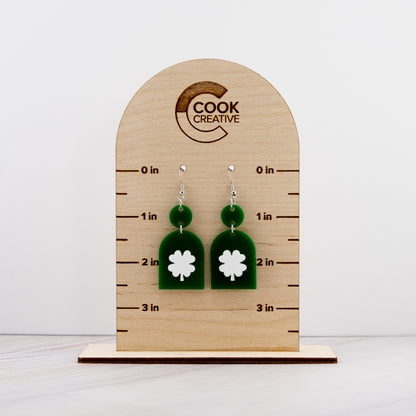 ARCHED CLOVER EARRINGS