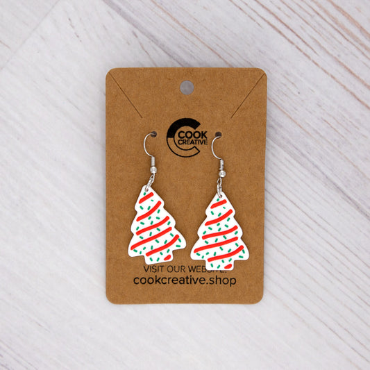 CHRISTMAS TREE CAKE EARRINGS