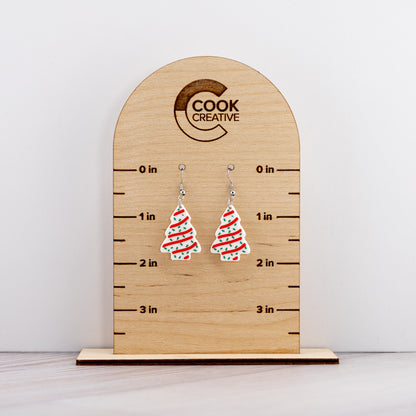 CHRISTMAS TREE CAKE EARRINGS