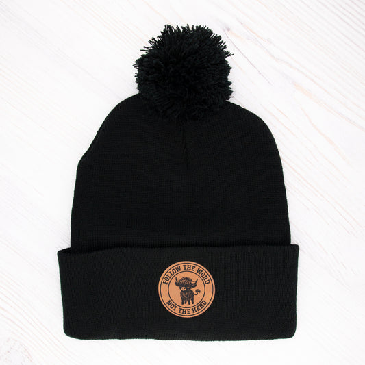 POM-POM HIGHLAND COW BEANIE