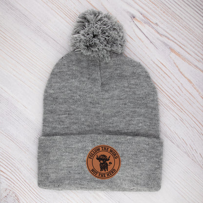POM-POM HIGHLAND COW BEANIE