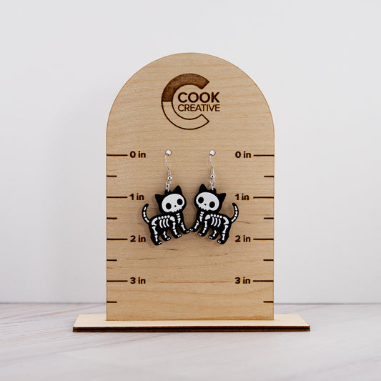 KITTY SKELETON EARRINGS