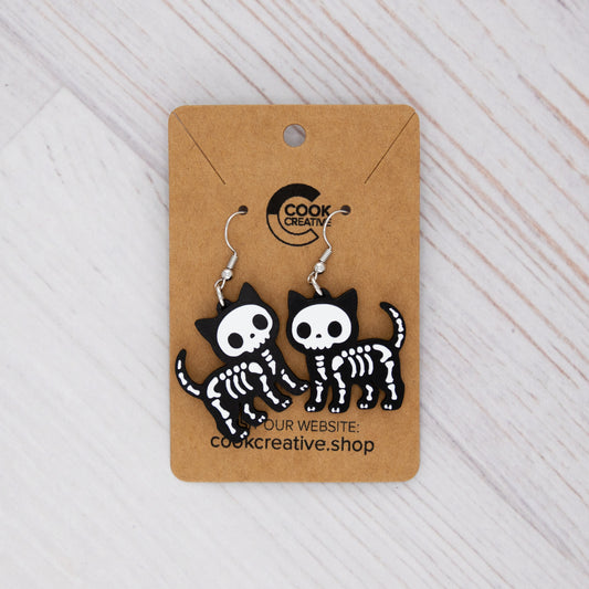 KITTY SKELETON EARRINGS