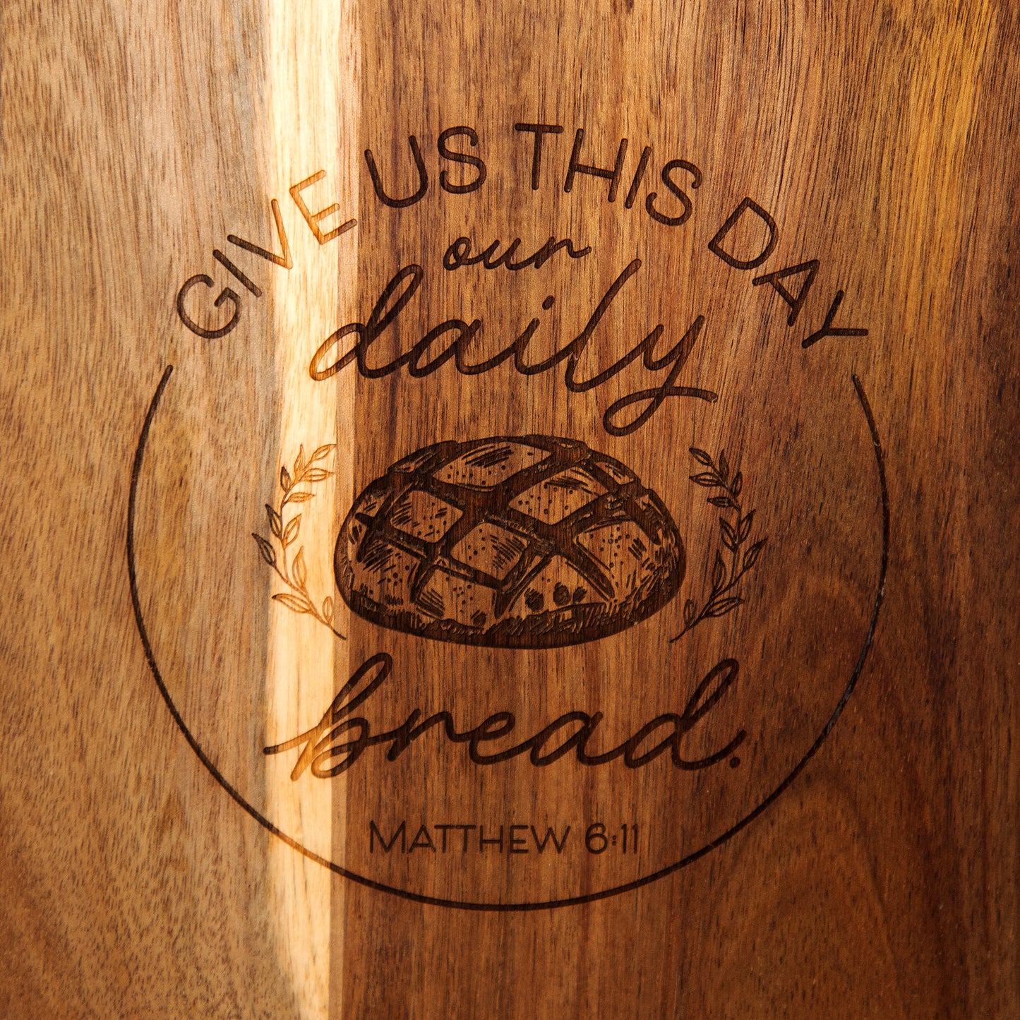 MATTHEW 6:11 CUTTING BOARD