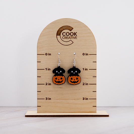 PUPPY PUMPKIN EARRINGS