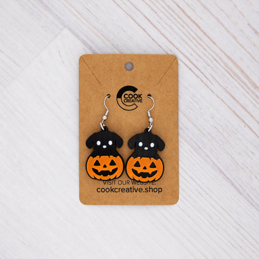 PUPPY PUMPKIN EARRINGS
