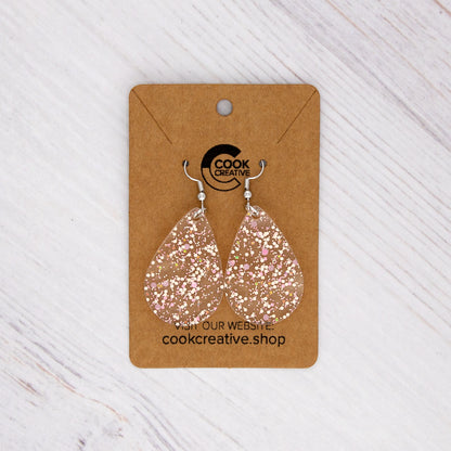 PINK SPECKLE EARRINGS