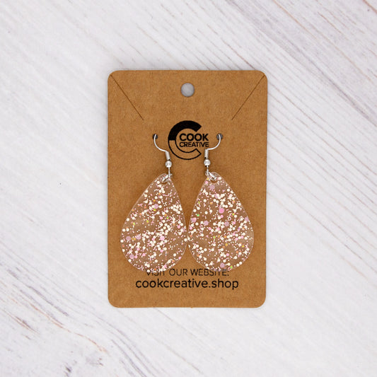 PINK SPECKLE EARRINGS