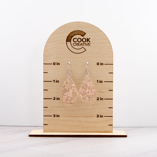 PINK SPECKLE EARRINGS