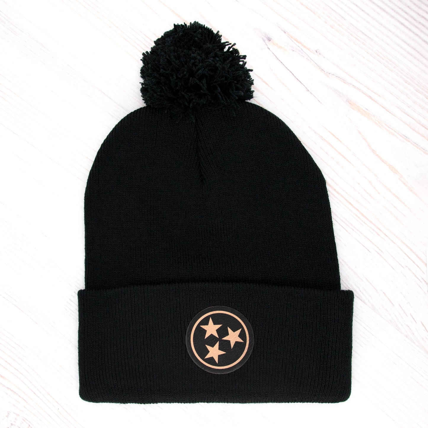 POM-POM COPPER TRISTAR BEANIE