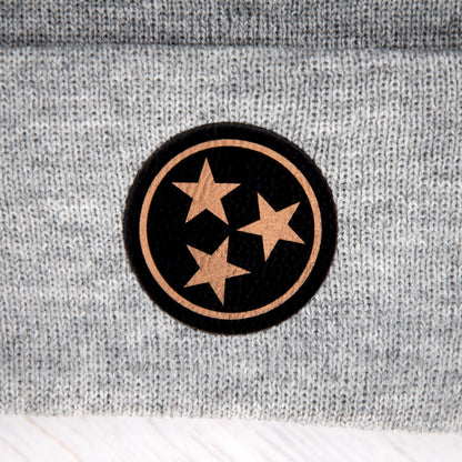 POM-POM COPPER TRISTAR BEANIE
